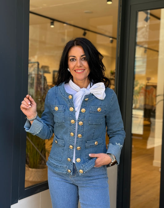 CHAQUETA DENIM ELEGANT