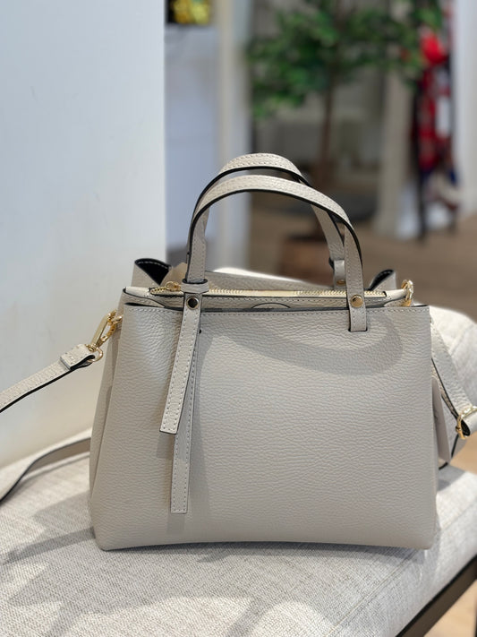 BOLSO TRIPLE PIEL BEIGE