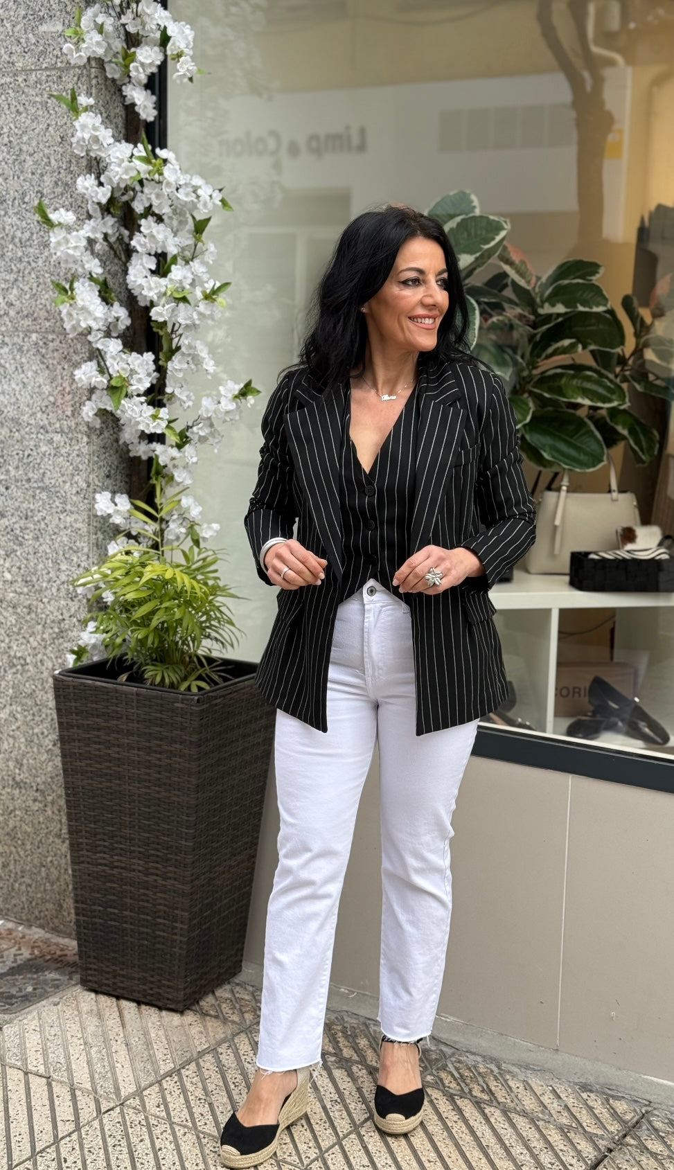 BLAZER RAYA DIPLOMÁTICA NEGRA